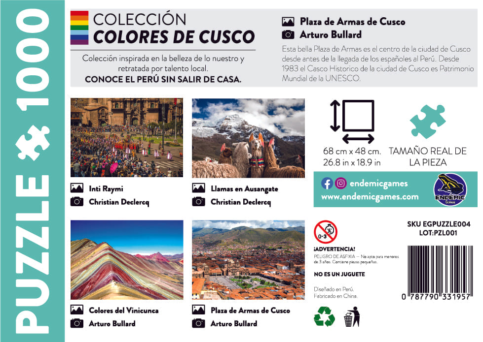 Rompecabezas Colores del Vinicunca